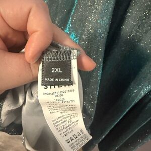 SHEIN Sparkling Blue Dress - 2XL